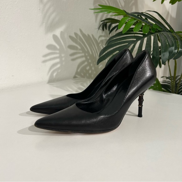 Tom Ford for Gucci Black Bamboo Heels - Picture 2 of 6